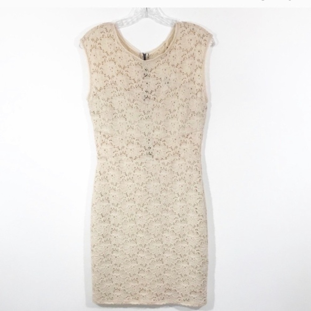 Lovemarks Ivory Lace Dress Short Sleeve Size Medium